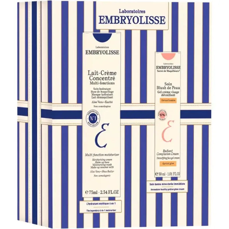 Embryolisse 2025 Gift Set Lait-Crème Concetré 75 Ml + Soint Blush De Peau Apricot Glow 30 Ml