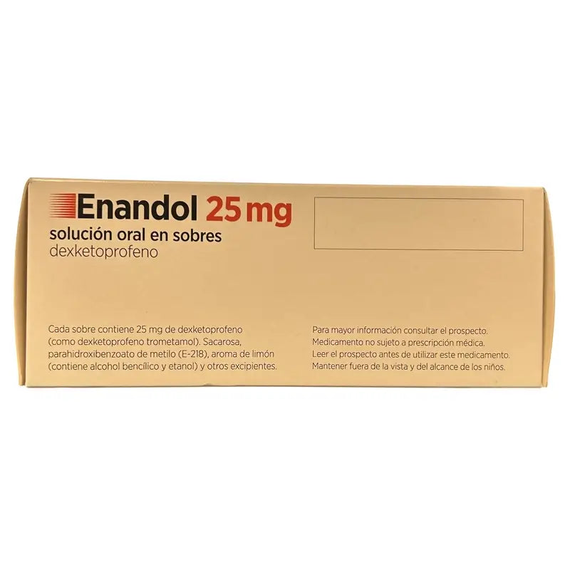 Enandol 25 Mg, 16 saquetas solução oral