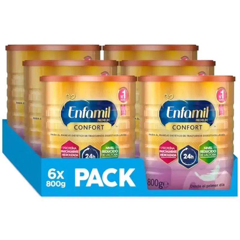 Enfamil Confort, embalagem de 6 x 800 gr