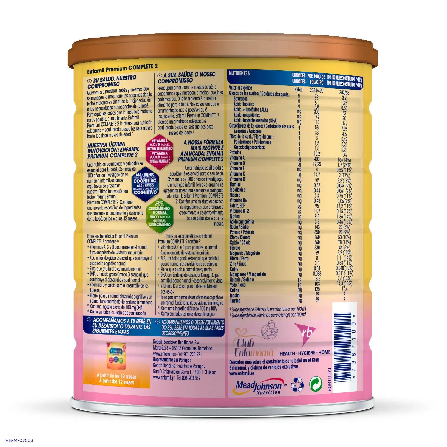 Fórmula de leite Enfamil Complete 2, 800g