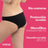 Enna Menstrual Panty Free Cut Medium Flow Day Tamanho 2, preto