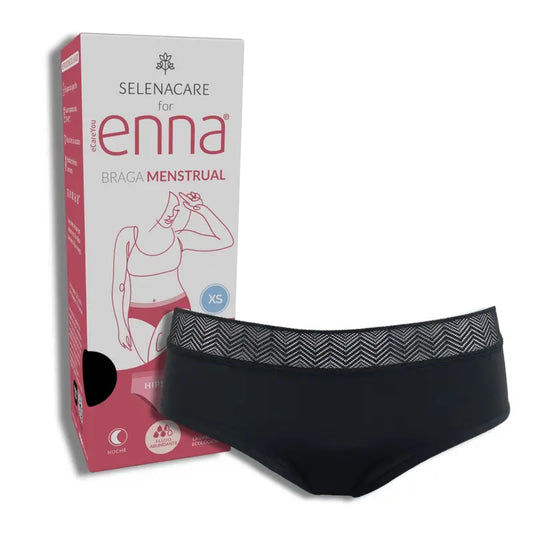 Enna Menstrual Panty Modern Hipster - Fluxo intenso, Tamanho XS