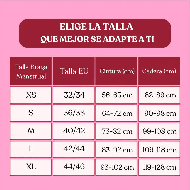 Enna Menstrual Panty Modern Hipster Night - Fluxo intenso, Tamanho L, Preto