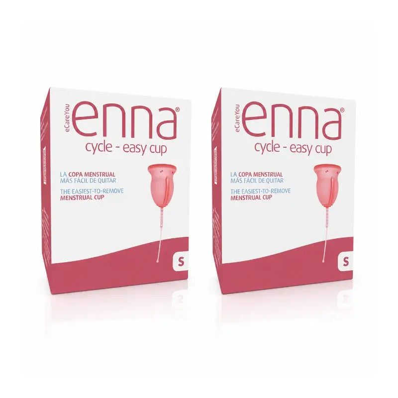 Copo menstrual Enna Cycle Easy tamanho S, embalagem com 2 unidades
