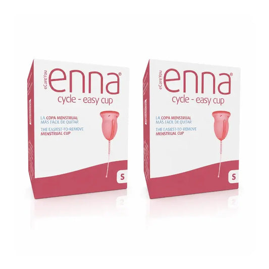 Copo menstrual Enna Cycle Easy tamanho S, embalagem com 2 unidades