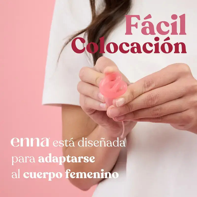 Copo menstrual sem aplicador Enna Cycle Original, tamanho L, embalagem com 2 unidades