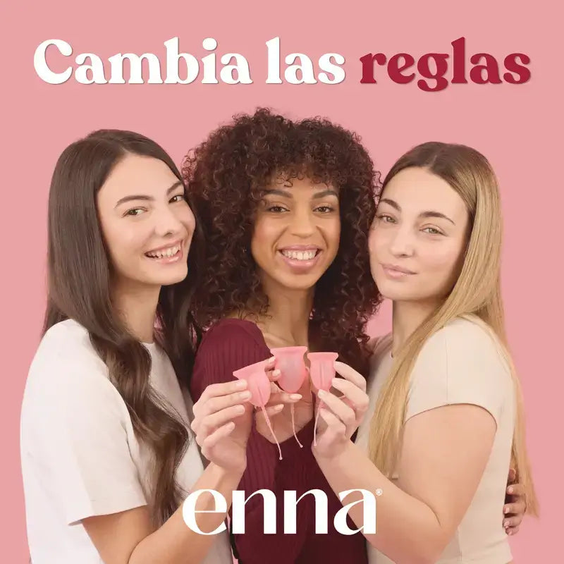 Copo menstrual sem aplicador Enna Cycle Original, tamanho L, embalagem com 2 unidades