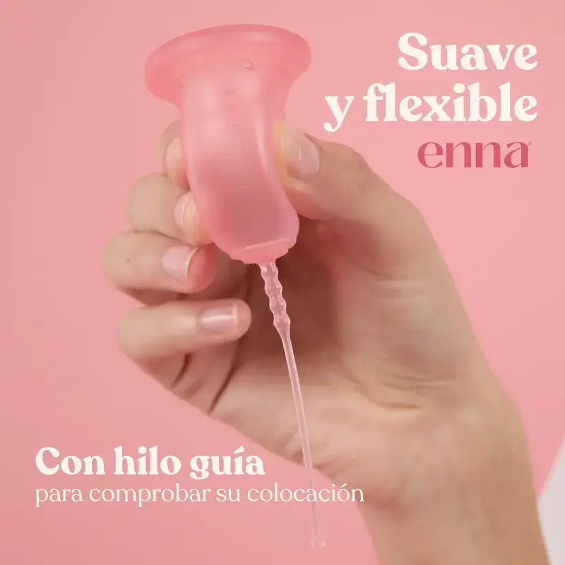 Copo menstrual sem aplicador Enna Cycle Original, tamanho M, embalagem com 2 unidades