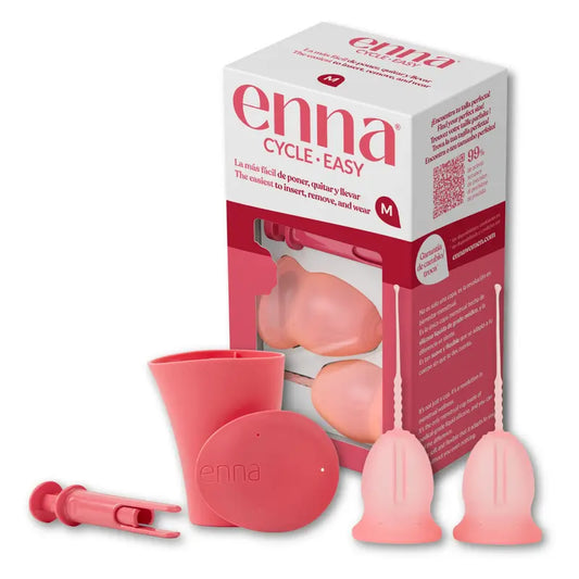 Enna Cycle Easy Tamanho M - 2 copos + caixa de esterilização + aplicador