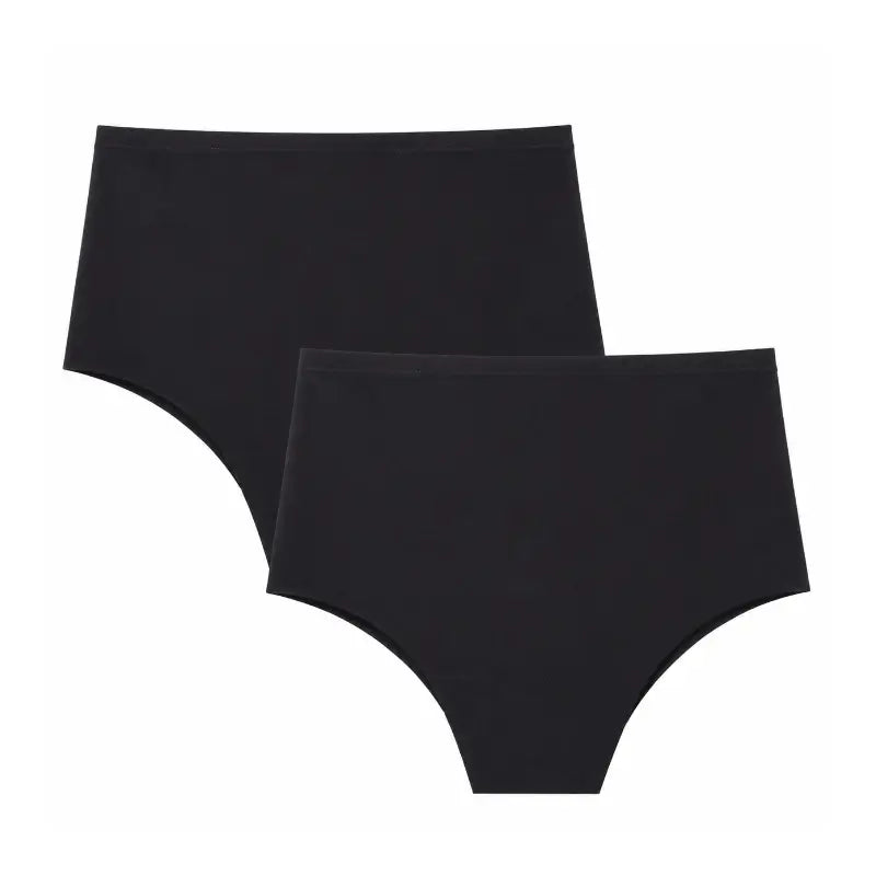 Absorvente de 40 ml de cintura alta para mulher Enna Incontinence, tamanho XL, preto, embalagem com 2 unidades