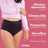 Cintura alta 40 ml Absorvente Enna Incontinence para mulher, tamanho L, preto