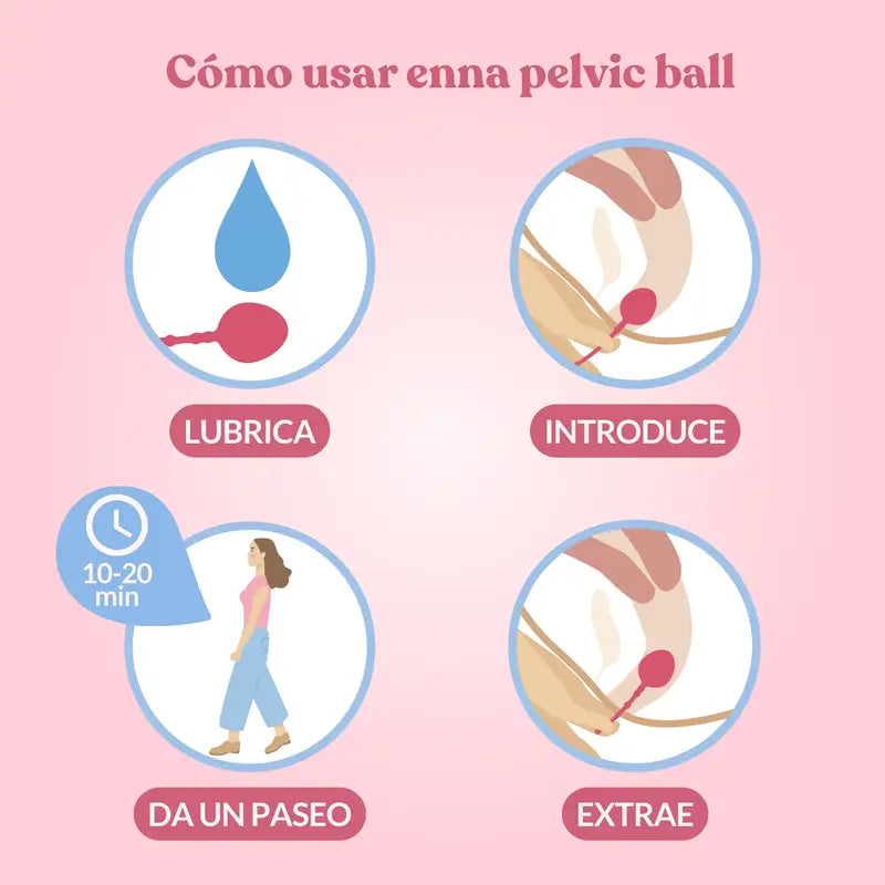 Enna Pelvic Ball Lite Exercitador do pavimento pélvico para a incontinência urinária