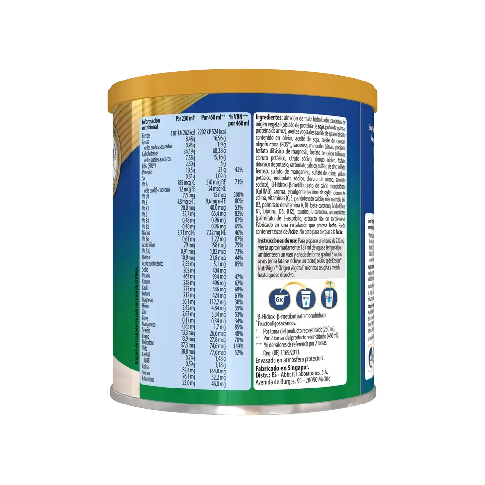 Ensure Nutrivigor Origem Vegetal Sabor a Amêndoa Adultos, 400 gramas