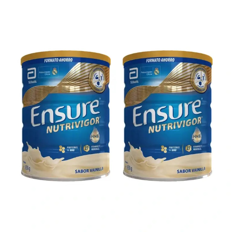 Ensure Nutrivigor Baunilha Latas, Embalagem 2x850 gramas
