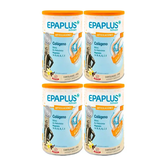 Epaplus Arthicare Colagénio sabor baunilha, embalagem de 4 x 328 gramas