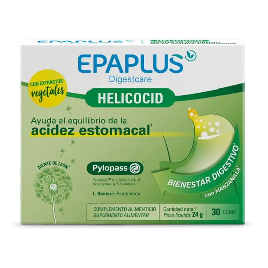 Epaplus Digestcare Helicocid , 30 comprimidos