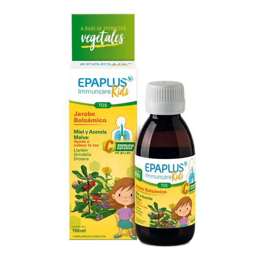 Epaplus Immuncare Xarope para a Tosse Sabor a Framboesa para Crianças , 150 ml