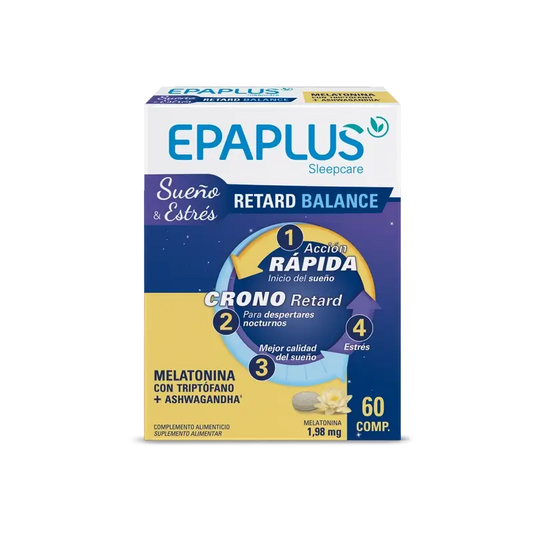 Epaplus Sleepcare Melatonin Retard Balance With Tryptophan, 30 gramas, 60 comprimidos