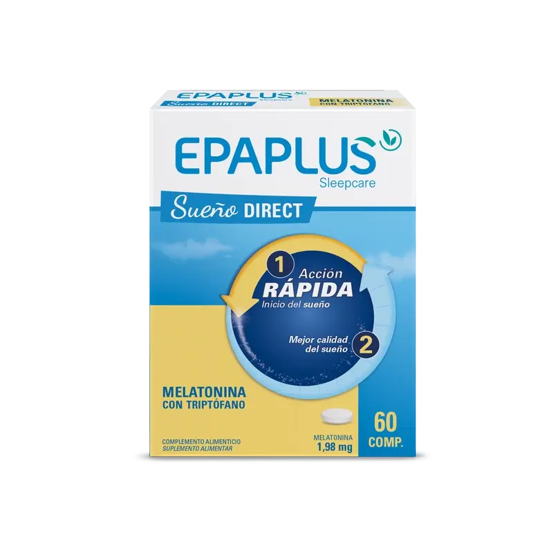 Epaplus Sleepcare Melatonin Diret With Tryptophan Plus , 60 comprimidos
