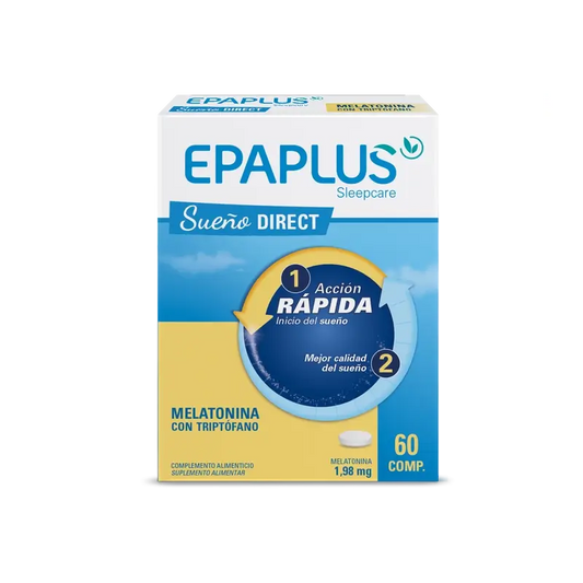 Epaplus Sleepcare Melatonin Diret With Tryptophan Plus , 60 comprimidos