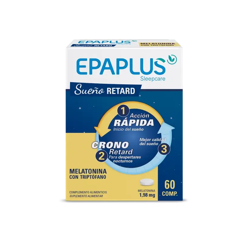 Epaplus Sleepcare Melatonina Retard com Triptofano Plus , 60 comprimidos
