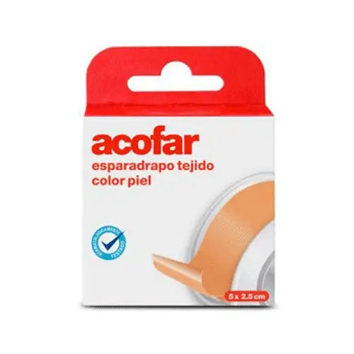 FITA ADESIVA ACOFAR TECIDO COR DE PELE 5 X 2,5 CM