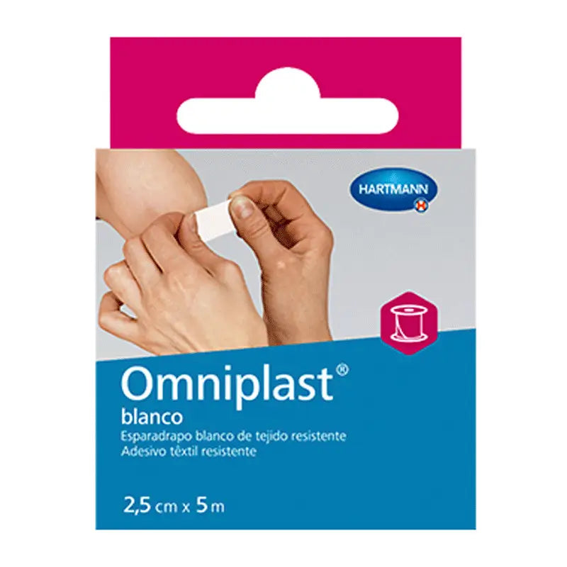 OMNIPLAST BRANCO 2.5X5 FITA ADESIVA HIPOALERGÉNICA 1 UNIDADE