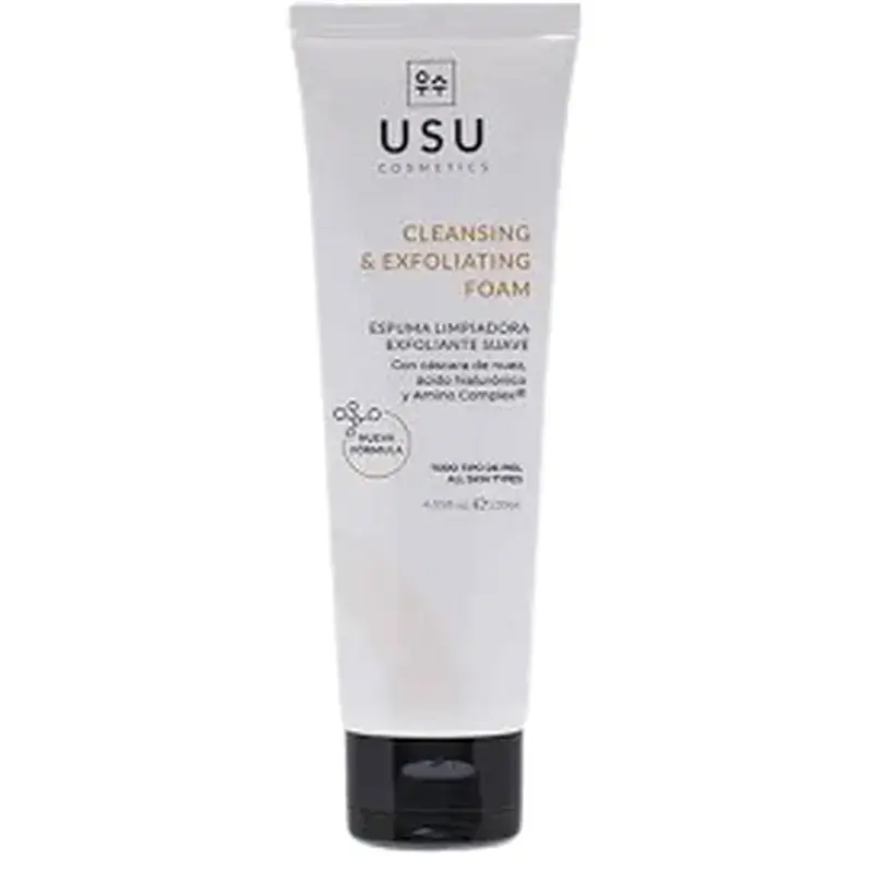 Espuma de limpeza esfoliante suave