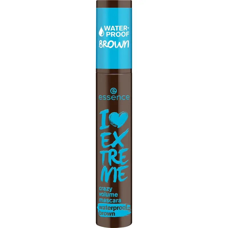 Essence I Love Extreme Crazy Volume Máscara Castanha à Prova de Água 01, 12 ml