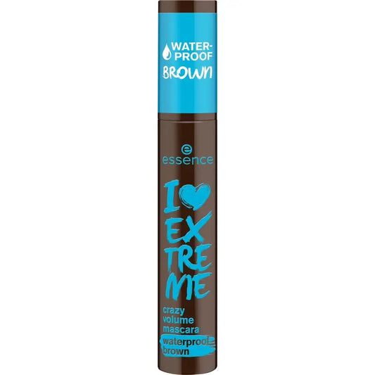 Essence I Love Extreme Crazy Volume Máscara Castanha à Prova de Água 01, 12 ml