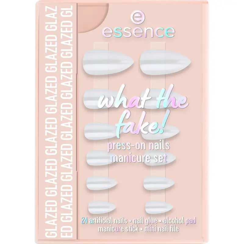 Conjunto de Manicure Essence com Unhas Falsas What The Fake! Press-On Nails 01 , 28 peças
