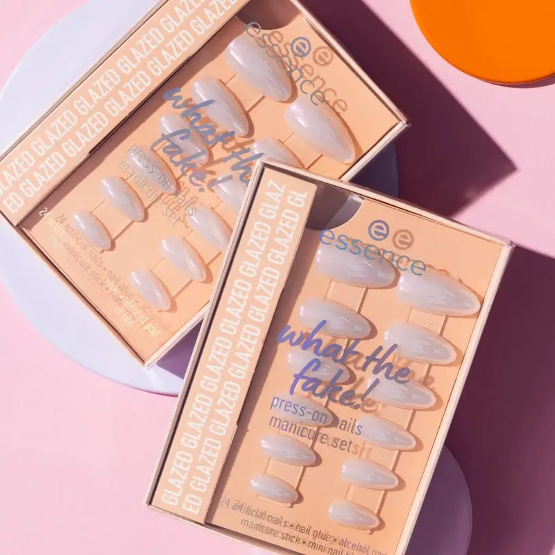 Conjunto de Manicure Essence com Unhas Falsas What The Fake! Press-On Nails 01 , 28 peças