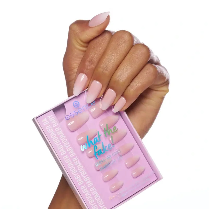 Conjunto de manicura Essence com unhas postiças What The Fake! Press-On Nails 03 , 28 peças