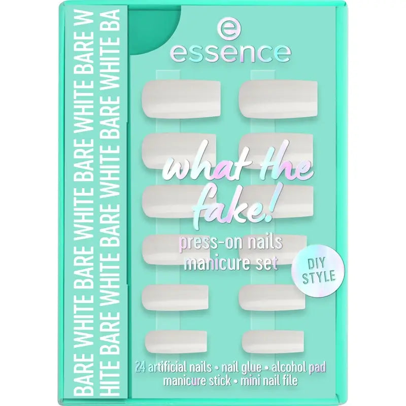Conjunto de manicura Essence com unhas postiças What The Fake! Press-On Nails 04 , 28 peças