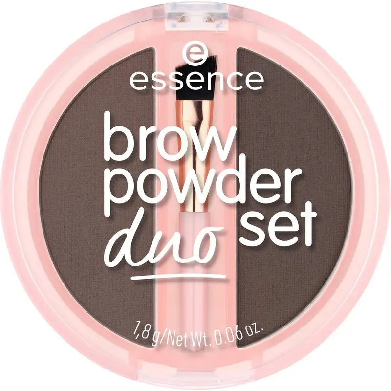 Essence Eyebrow Powder Duo Set 03 Castanho, 1,8 g