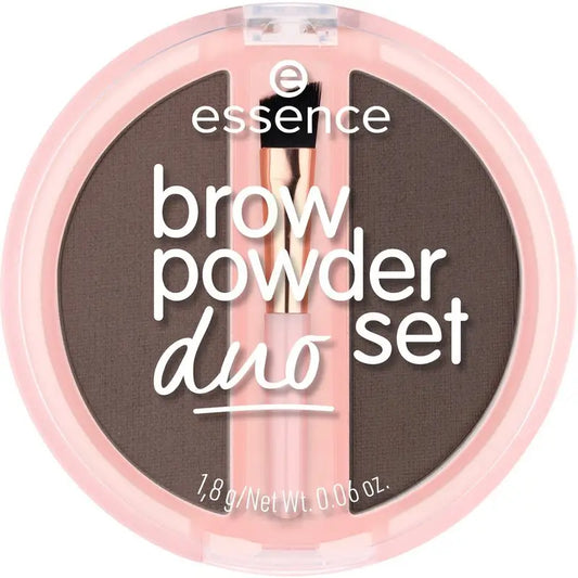 Essence Eyebrow Powder Duo Set 03 Castanho, 1,8 g