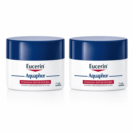 Eucerin Aquaphor Bálsamo para o Nariz e Lábios, 7g, embalagem de 2