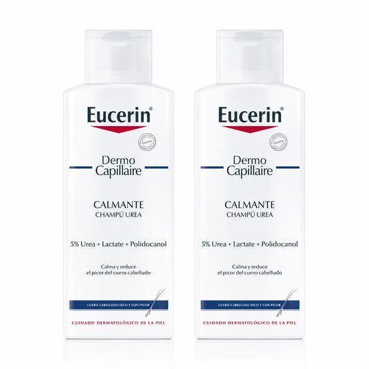Champô Eucerin Ureia, 250ml, embalagem de 2