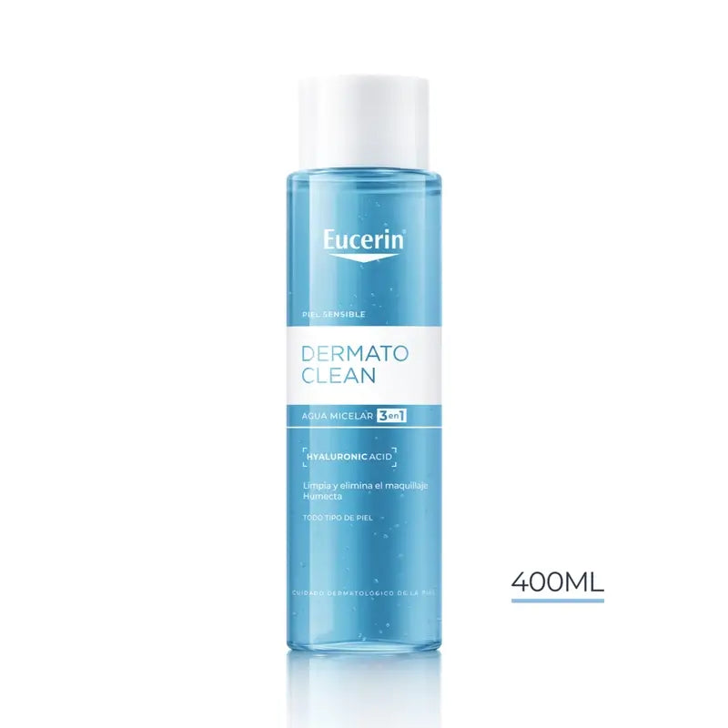 EUCERIN DERMATOCLEAN 3 EM 1 SOLUÇÃO DE LIMPEZA MICELAR 400 ML