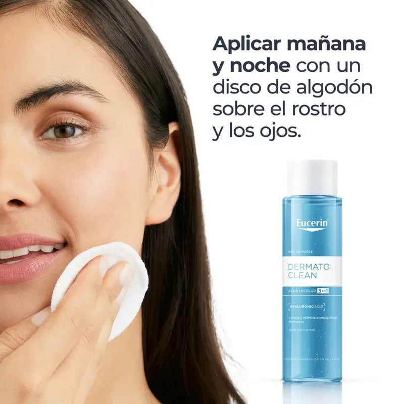 EUCERIN DERMATOCLEAN 3 EM 1 SOLUÇÃO DE LIMPEZA MICELAR 400 ML