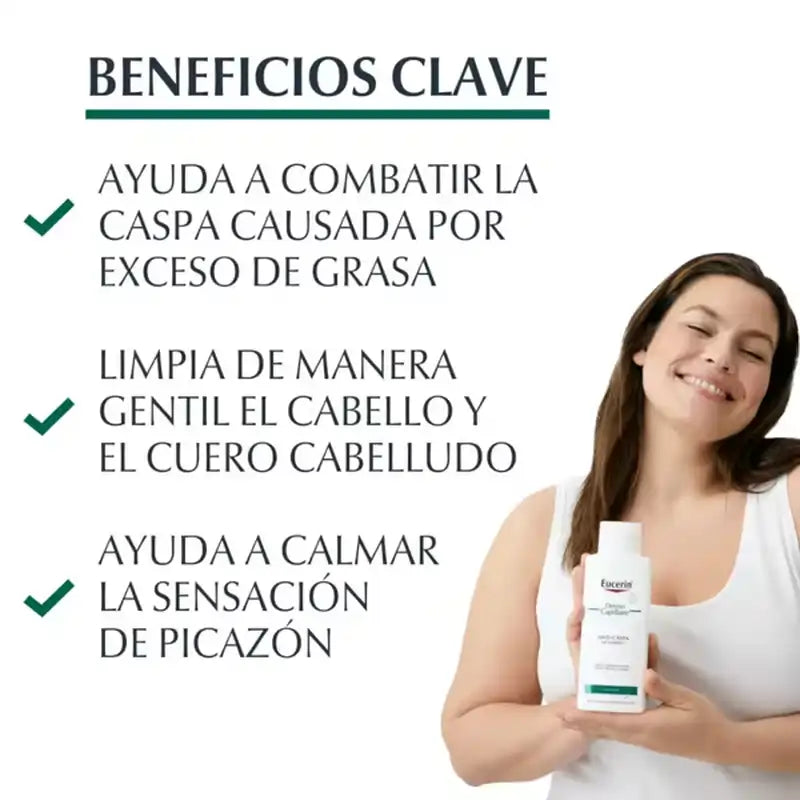 EUCERIN DERMOCAPILLAIRE GORDURA ANTI-DANDRUFF SHAMPOO 250 ML