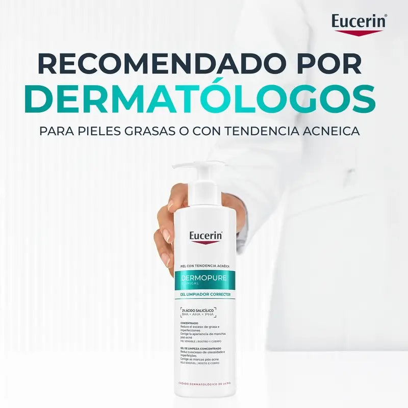 Eucerin Dermopure Gel de Limpeza Triplo Efeito, 400 Ml