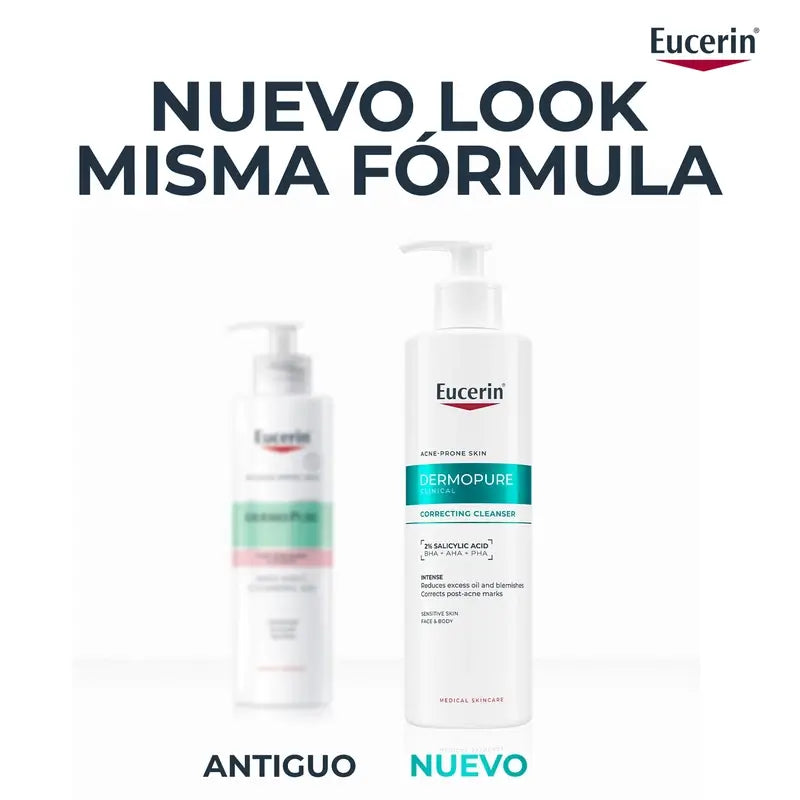 Eucerin Dermopure Gel de Limpeza Triplo Efeito, 400 Ml