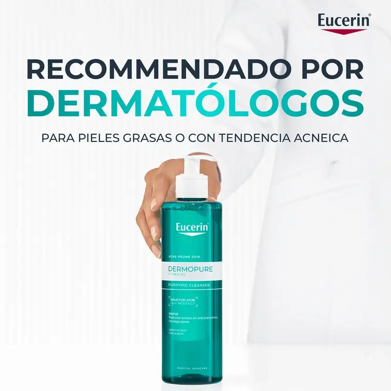 EUCERIN DERMOPURE CONTROLE DE ÓLEO GEL DE LIMPEZA FACIAL 200 ML