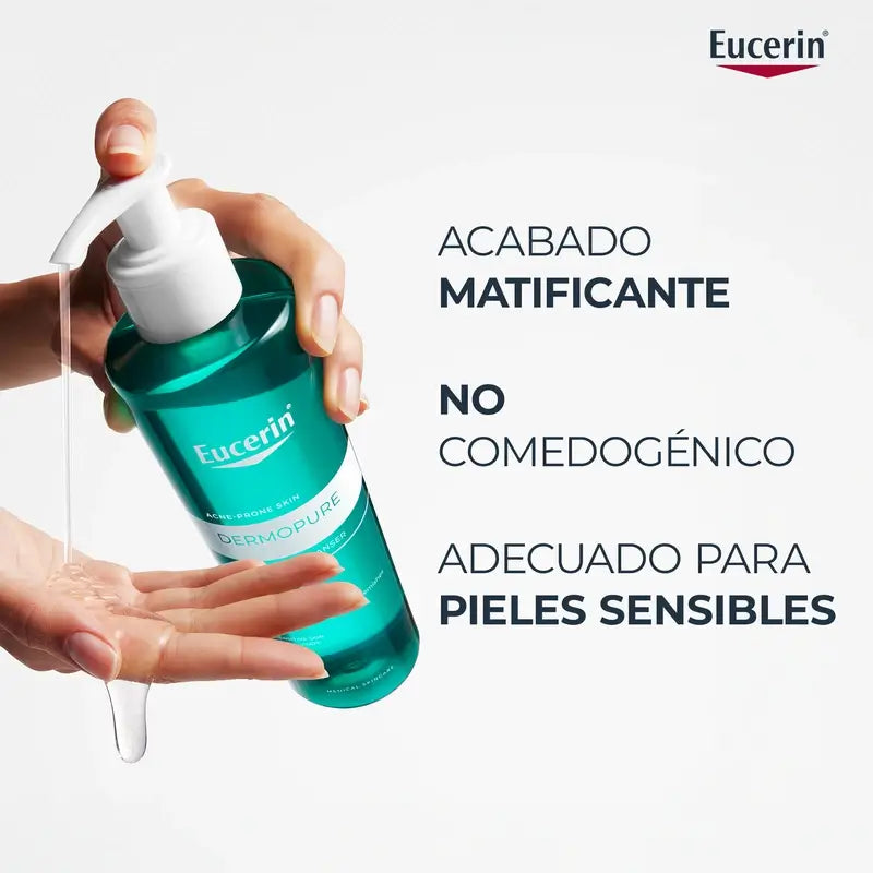 EUCERIN DERMOPURE CONTROLE DE ÓLEO GEL DE LIMPEZA FACIAL 400 ML