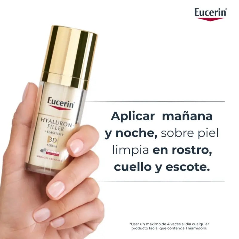 Eucerin Hyaluron Filler + Elasticity Serum com Ácido Hialurónico 30 ml