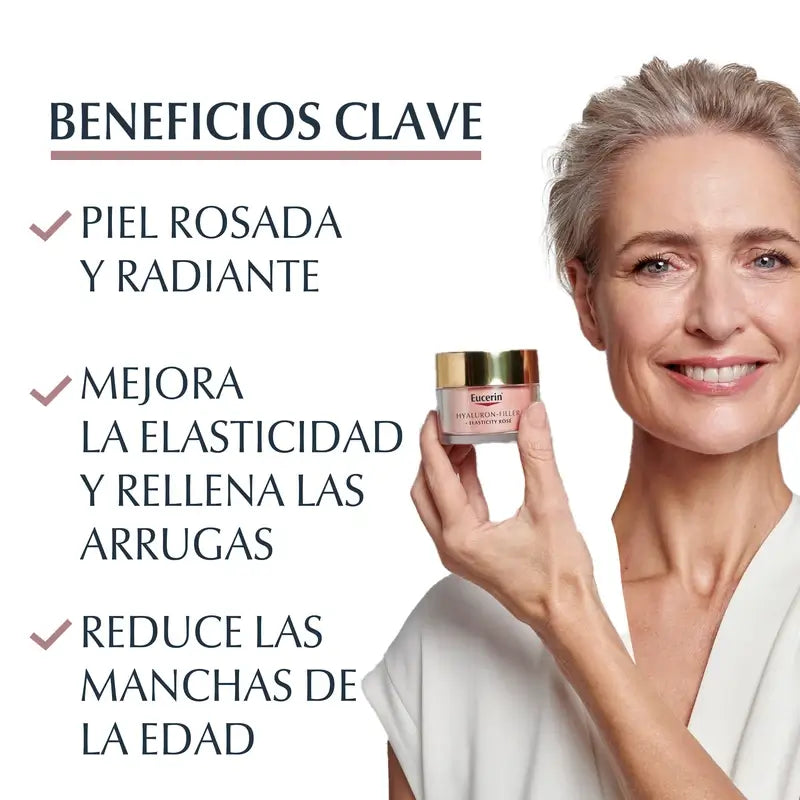 Eucerin Hyaluron Filler + Elasticity Rosé Creme de Dia SPF30 50 ml