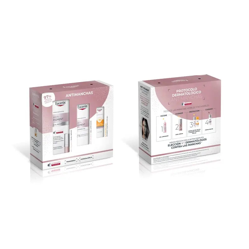 Eucerin Pack Sérum Duplo Anti-Pigmentação 30Ml + Mini Gel de Limpeza 20Ml + Mini Pigment Control Fps 50+ 7Ml