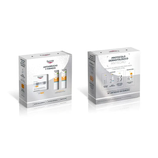 Eucerin Pack Anti-Idade Hyaluron-Filler Creme de Dia Fps 30 50Ml + 2 Minis Sun Hydro Protect Fps 50+ 2X5Ml