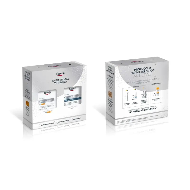 Eucerin Pack Anti-Envelhecimento Hyaluron-Filler Creme de Dia Fps 30 50Ml + Creme de Noite 50Ml